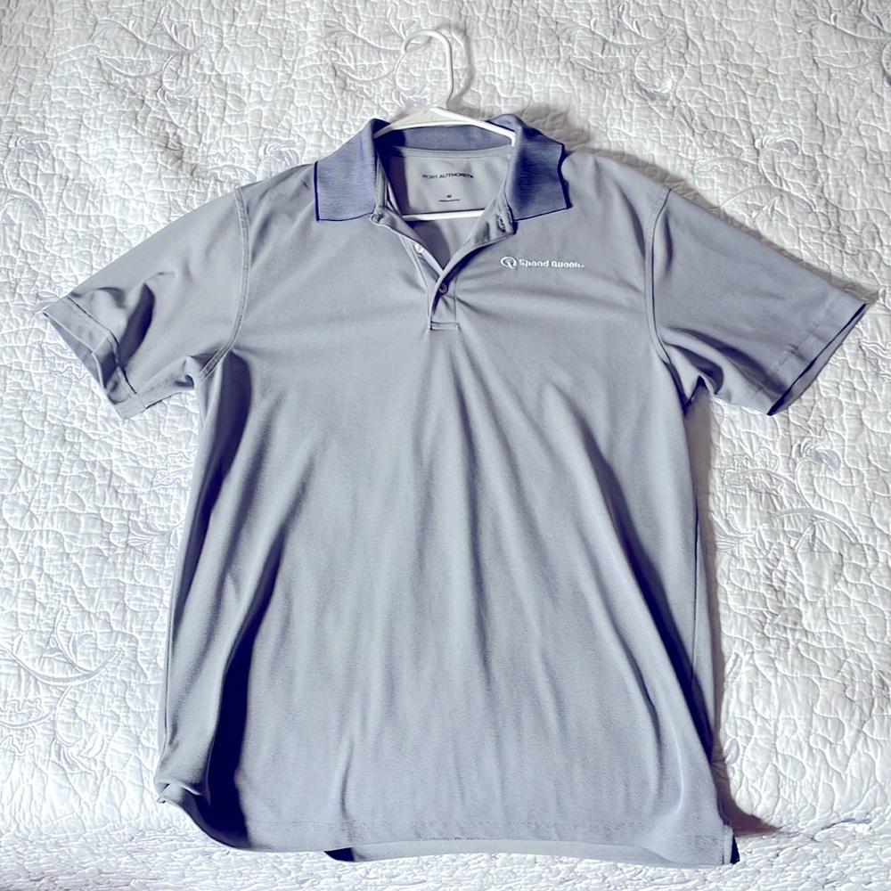 Used Medium Port Authority Speed Queen Embroidered Collar Shirt